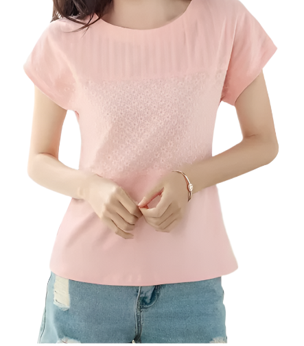 Trendy & Timeless Versatile Slim Fit Women's T-shirt Blouse - B6-TOP-B669