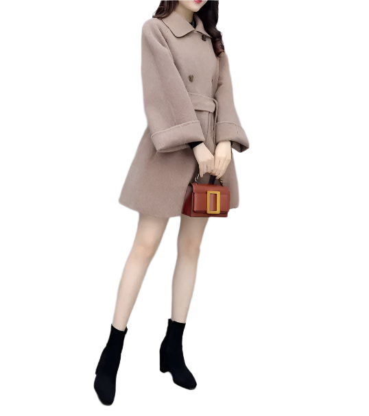 Trendy & Timeless Women's Stylist A-line Woolen Lapel neck-line JACKET-JKT-33