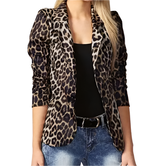 Women’s Trendy & Timeless Leopard Print BLAZER-BLZ-14