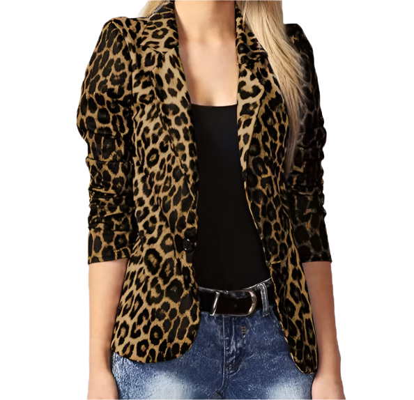 Women’s Trendy & Timeless Leopard Print BLAZER-BLZ-14