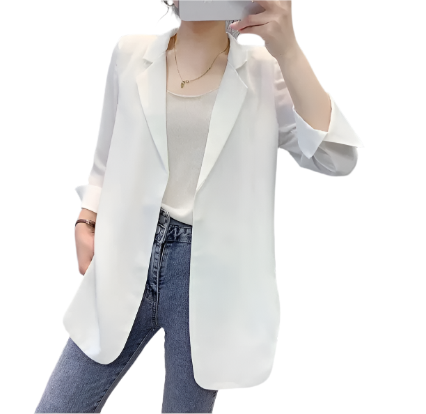 Women’s Chiffon Lapel V-neck Cardigans JACKET-JKT-BLZ-09