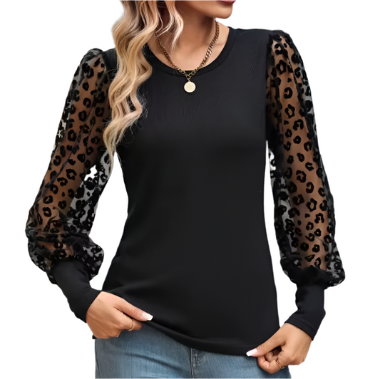 Trendy Women's Elegant Long Sleeve Blouse SHIRT-BL126