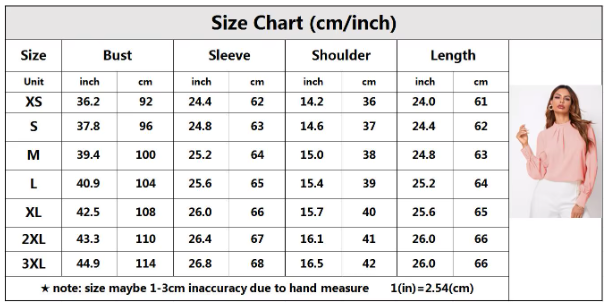 Trendy & Timeless Women's Elegant Long Sleeve Round Neck Chiffon Blouse SHIRT-BL127
