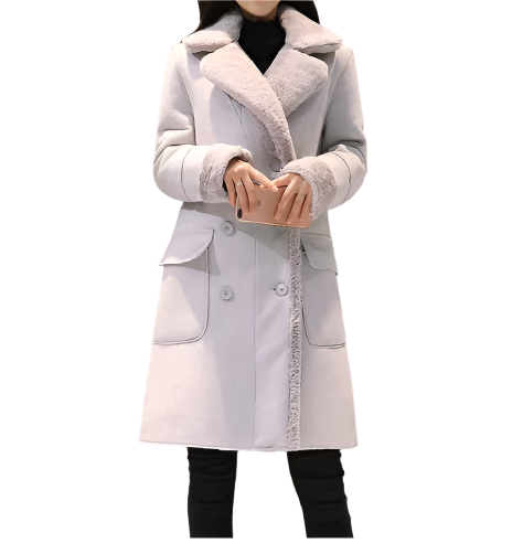 Women’s Trendy & Timeless Imitation Lamb Fur Fleece-lined JACKET-JKT12