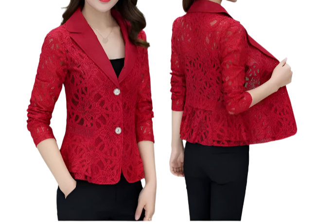 Women’s Trendy & Timeless Lace BLAZER-BLZ-11