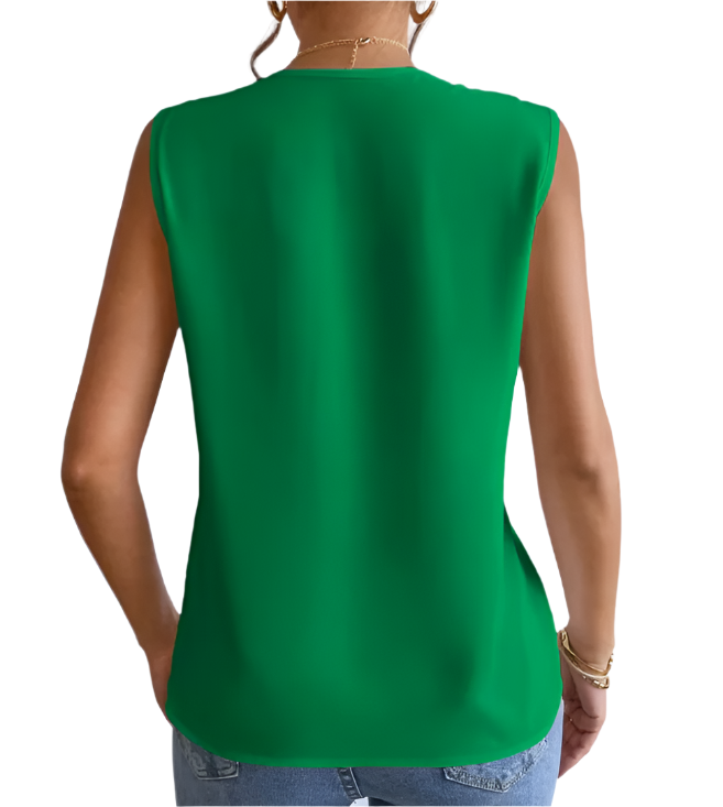Women’s Trendy & Timeless Leisure Layered V-neck Sleeveless SHIRT-BL122