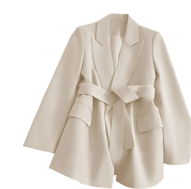 Women’s Trendy & Timeless Belt Lapel V-neck Cardigans JACKET-JKT-09