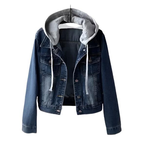 Women’s Trendy & Timeless Long Sleeve Hooded Denim JACKET - JKT-38