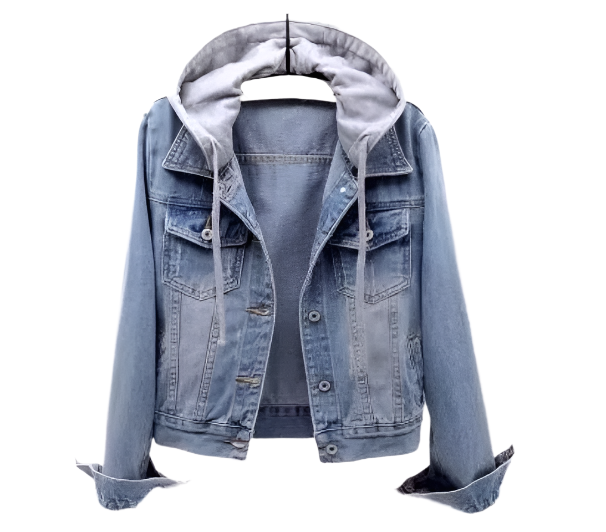 Women’s Trendy & Timeless Long Sleeve Hooded Denim JACKET - JKT-38