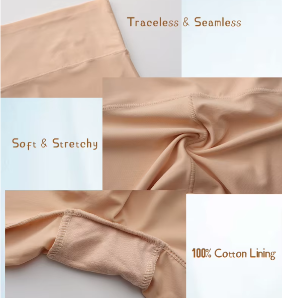 [PACK of 2] Women's Seamless Anti-chafing Tummy Control Shorts High Elastane Invisible Butt Lifter high Waist Underwear For Women  - UGS-01-UW-05