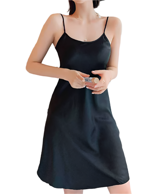 Women's Smooth Satin Solid Color NIGHTGOWN-NTG-02