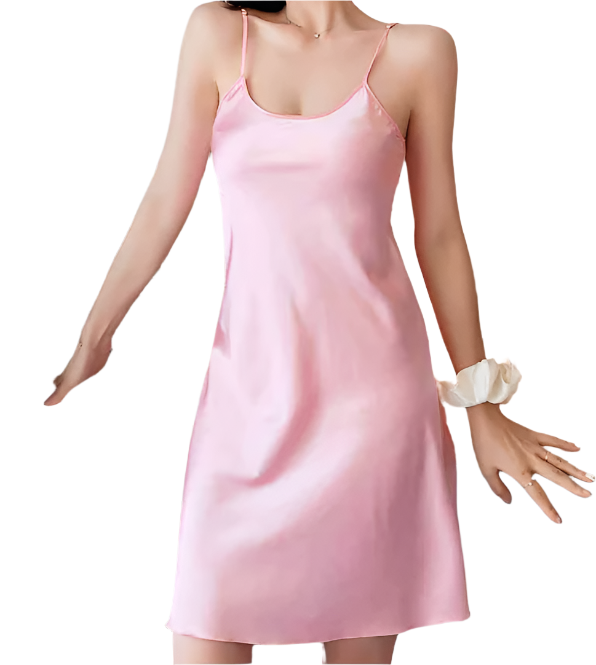 Women's Smooth Satin Solid Color NIGHTGOWN-NTG-02