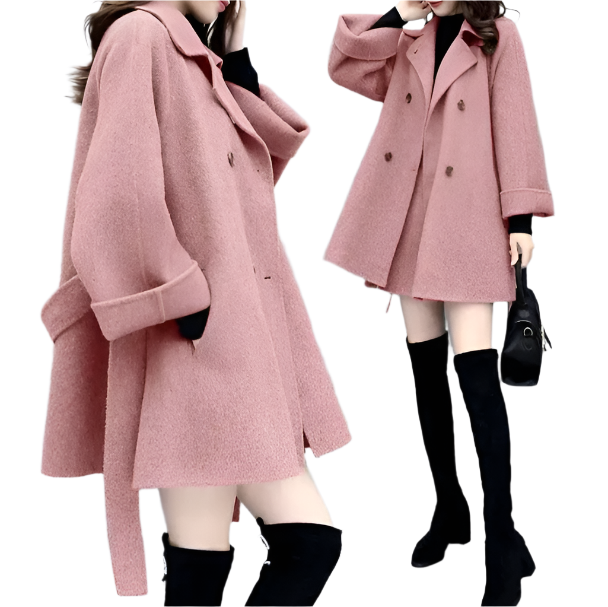 Trendy & Timeless Women's Stylist A-line Woolen Lapel neck-line JACKET-JKT-33