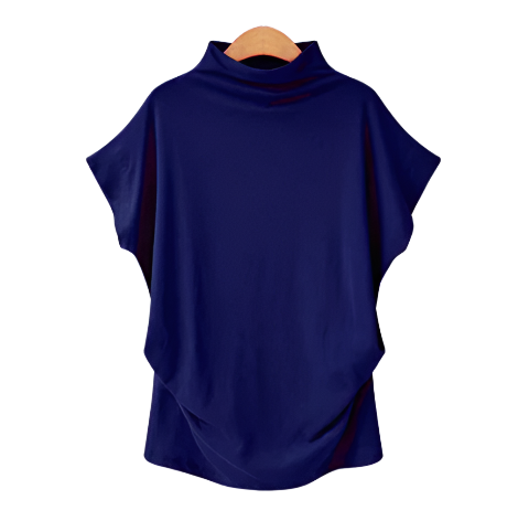 Women's Trendy Comfy Loose Fit Cotton Top T-Shirt B2-BL-1013-A