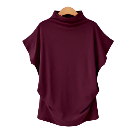 Women's Trendy Comfy Loose Fit Cotton Top T-Shirt B2-BL-1013-A