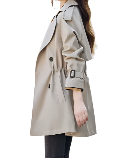 Women's Trendy & Timeless Trench Coat Lapel Neckline JACKET-JKT-26