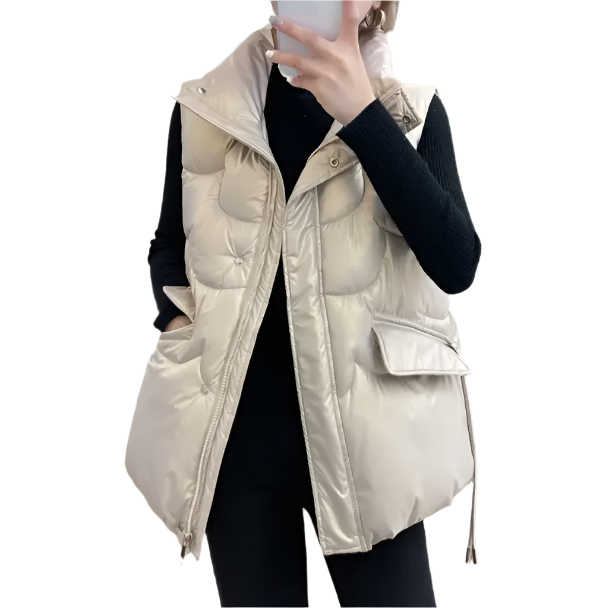 Women’s Trendy Padded Stand Collar Vest JACKET-JKT-36