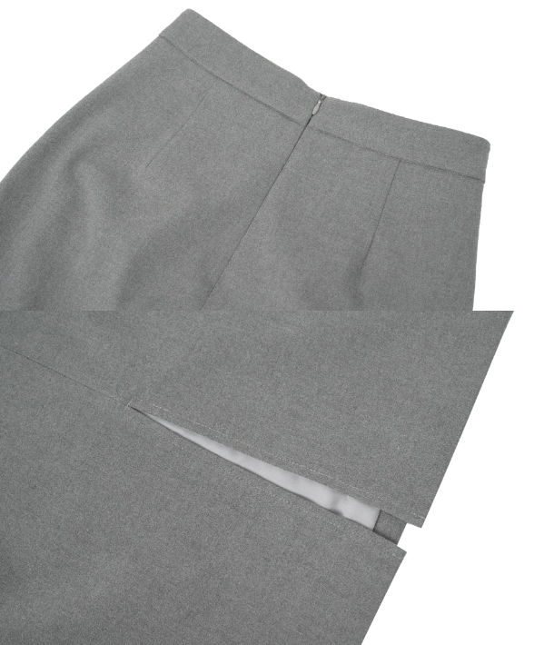 Women's Trendy & Timeless Vintage Front Split Business Pencil Skirt B4-SKT-20