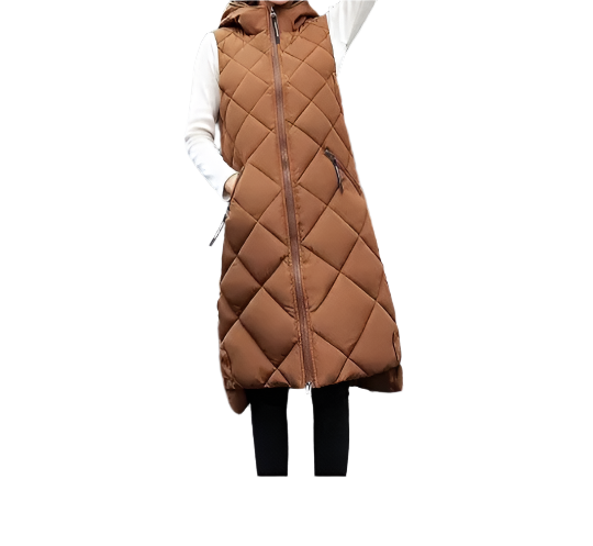 Women's Hooded Trendy & Timeless Sleeveless Long Vest JACKET-JKT-18