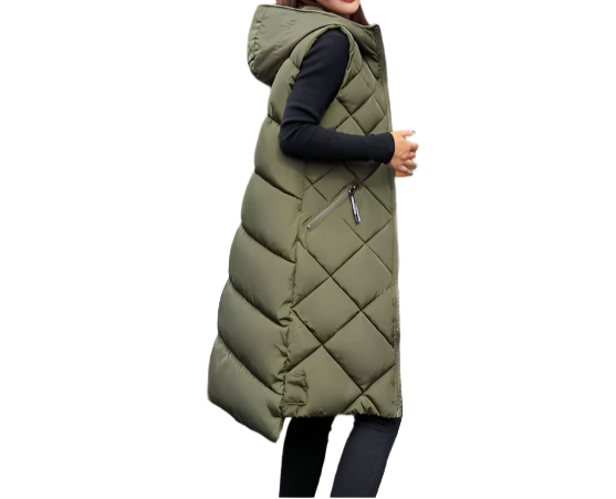 Women's Hooded Trendy & Timeless Sleeveless Long Vest JACKET-JKT-18