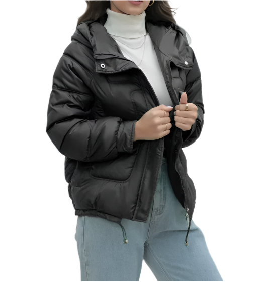 Women’s Trendy & Timeless Hooded Padded Windproof Pocket Quilted JACKET-JKT-15