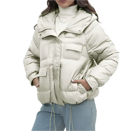 Women’s Trendy & Timeless Hooded Padded Windproof Pocket Quilted JACKET-JKT-15