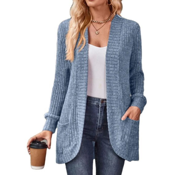 Women’s Trendy Winter Long Sleeve Pit Strip Wool JACKET-JKT-13