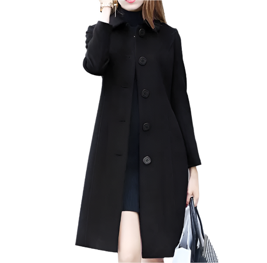 Women's Trendy & Timeless Winter Medium Length Woolen Coat JACKET-JKT-25