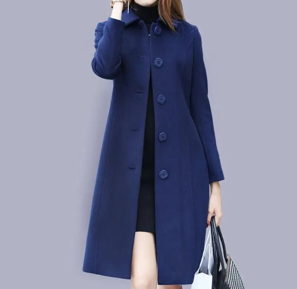 Women's Trendy & Timeless Winter Medium Length Woolen Coat JACKET-JKT-25