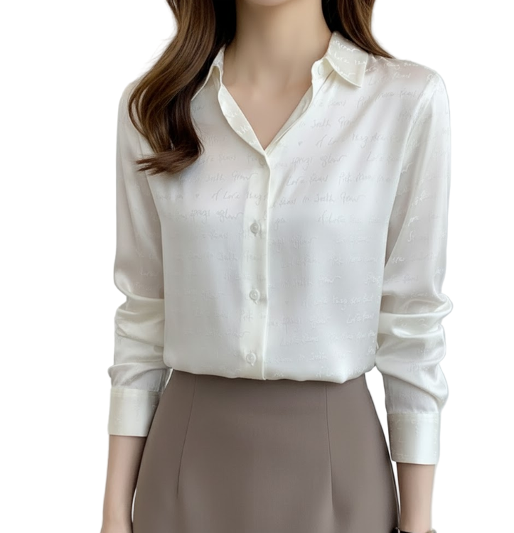 Timeless & Elegant Collar Button Up Shirts for Women  - B13-TOP-331