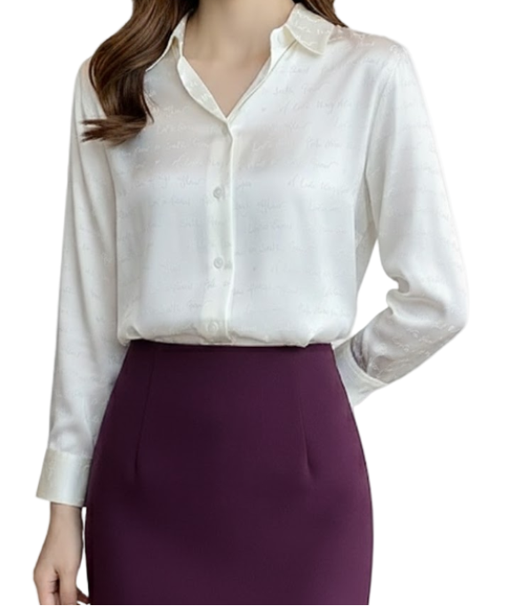Timeless & Elegant Collar Button Up Shirts for Women  - B13-TOP-331