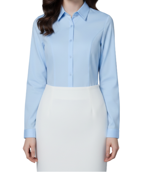 Classy & Timeless Long Sleeve Cardigan Collar Dress Shirt for Women - SM8-TOP-68