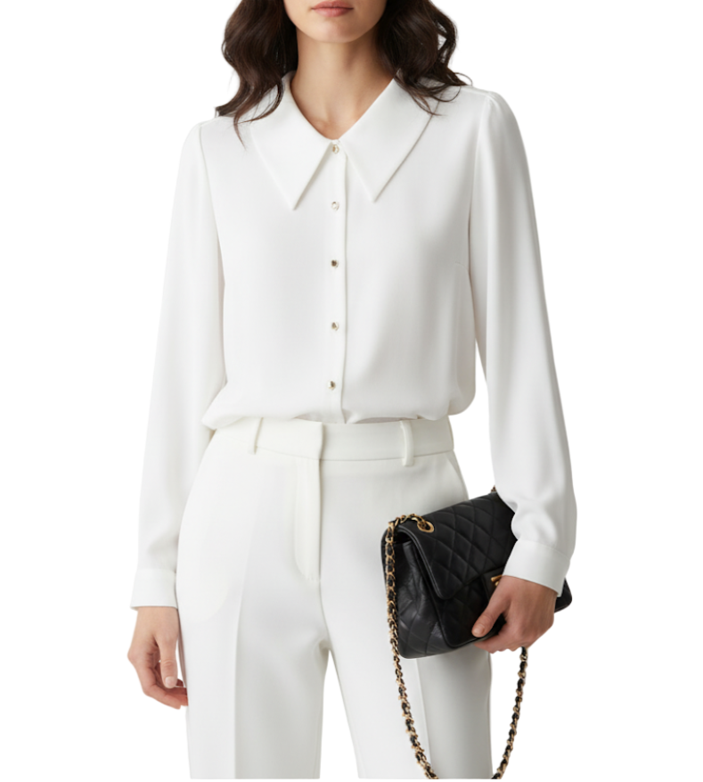 Classy & Timeless Plain Collar Shirts TOP-B1-BL-284