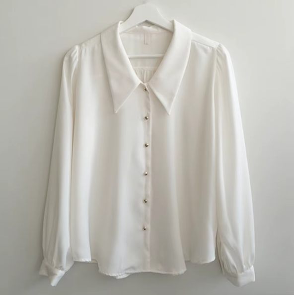 Classy & Timeless Plain Collar Shirts TOP-B1-BL-284