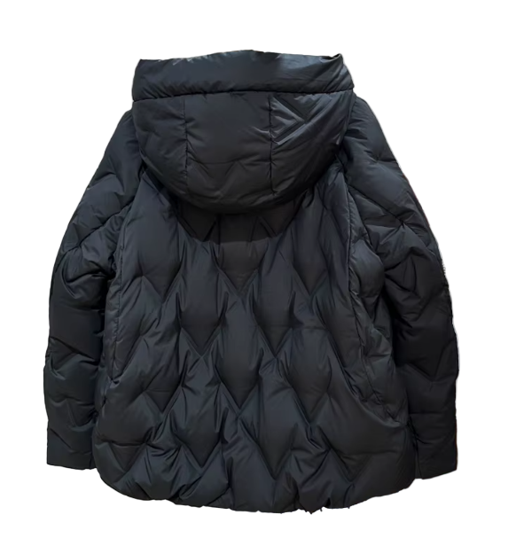 Timeless Hooded Lightweight Soft Warm 90% White Duck Down Quilted Jacket for Women - B12-JKT-30