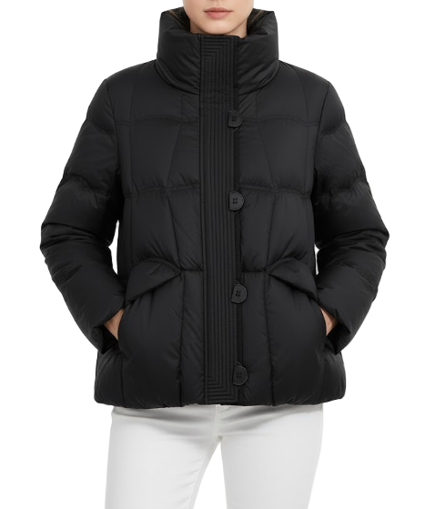 Timeless Light 90% White Duck Down Stand Collar Warm Parka Jacket for Women - B12-JKT-42