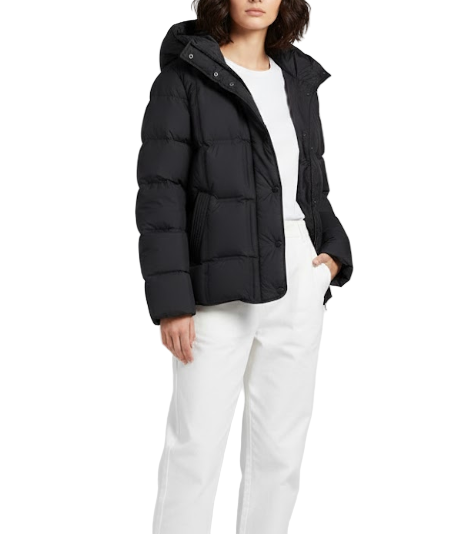 Timeless Lightweight Hooded 90% White Duck Down Quilted Warm Parka Jacket for Women - B12-JKT-46