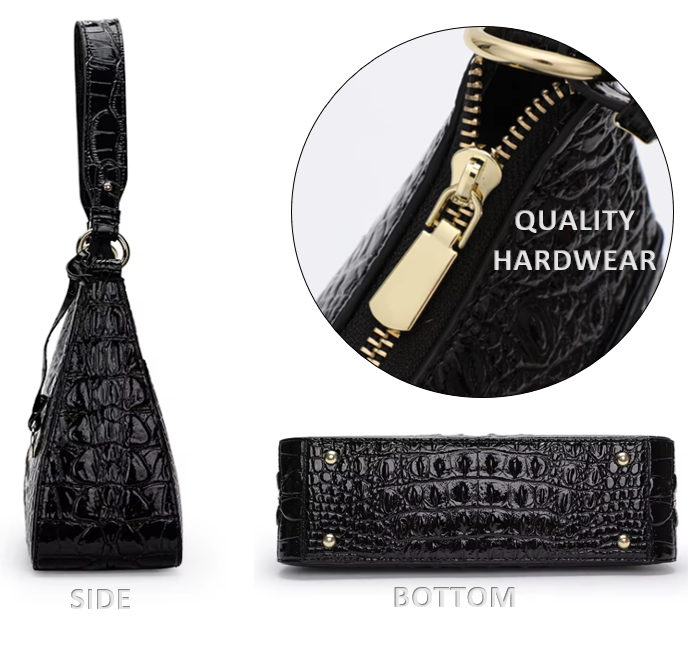 Timeless Luxury Genuine Cowhide Leather Underarm Shoulder Bag for Woman - B14-PURSE-67