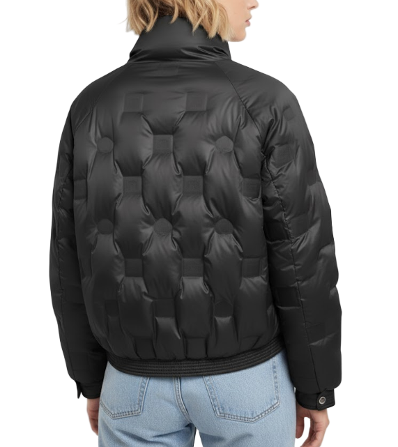 Timeless  Turtle-Neck Lightweight Warm White Duck Down Quilted  Jacket for Women - B12-JKT-06