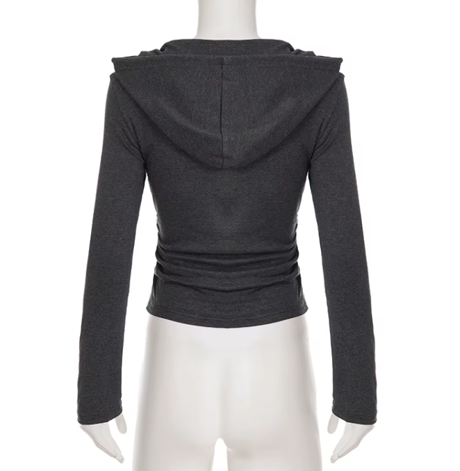 Timeless & Elegant Hooded Long Sleeve Breathable Tops for Women - BP-B20-TOP-07