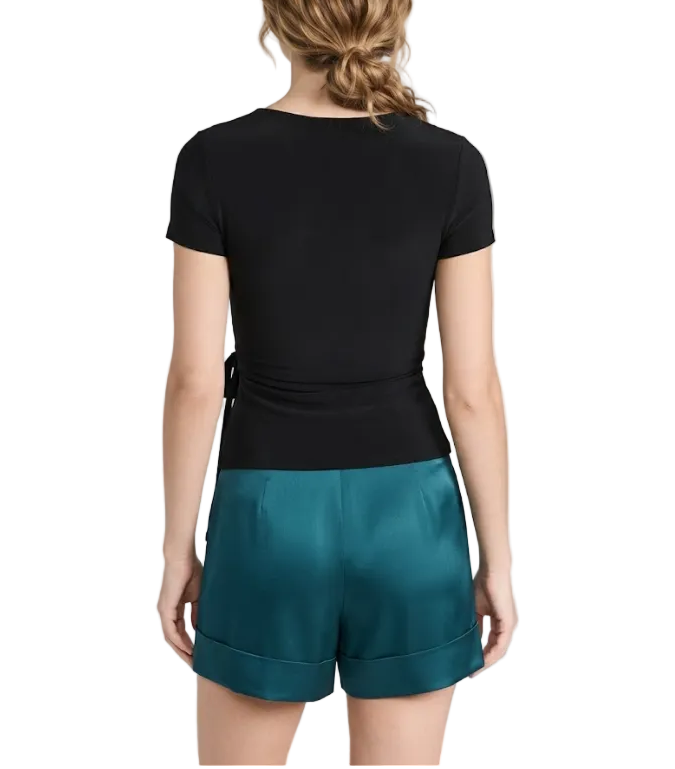 Timeless & Elegant Embroidered V neck  Short Sleeve Blouses for Women - BP-B20 -TOP-25