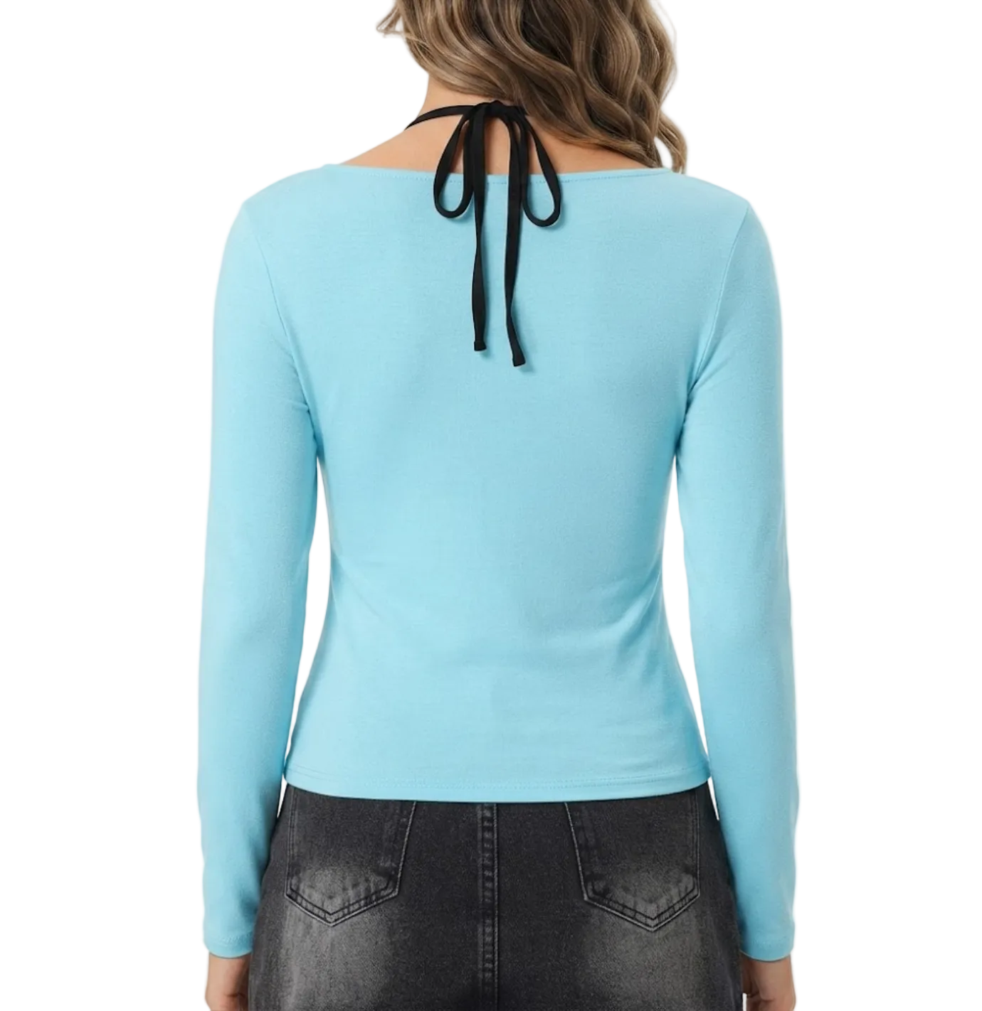 Timeless & Elegant Long Sleeve Faux Double Layer Blouse for Women - BP-B20 -TOP-255