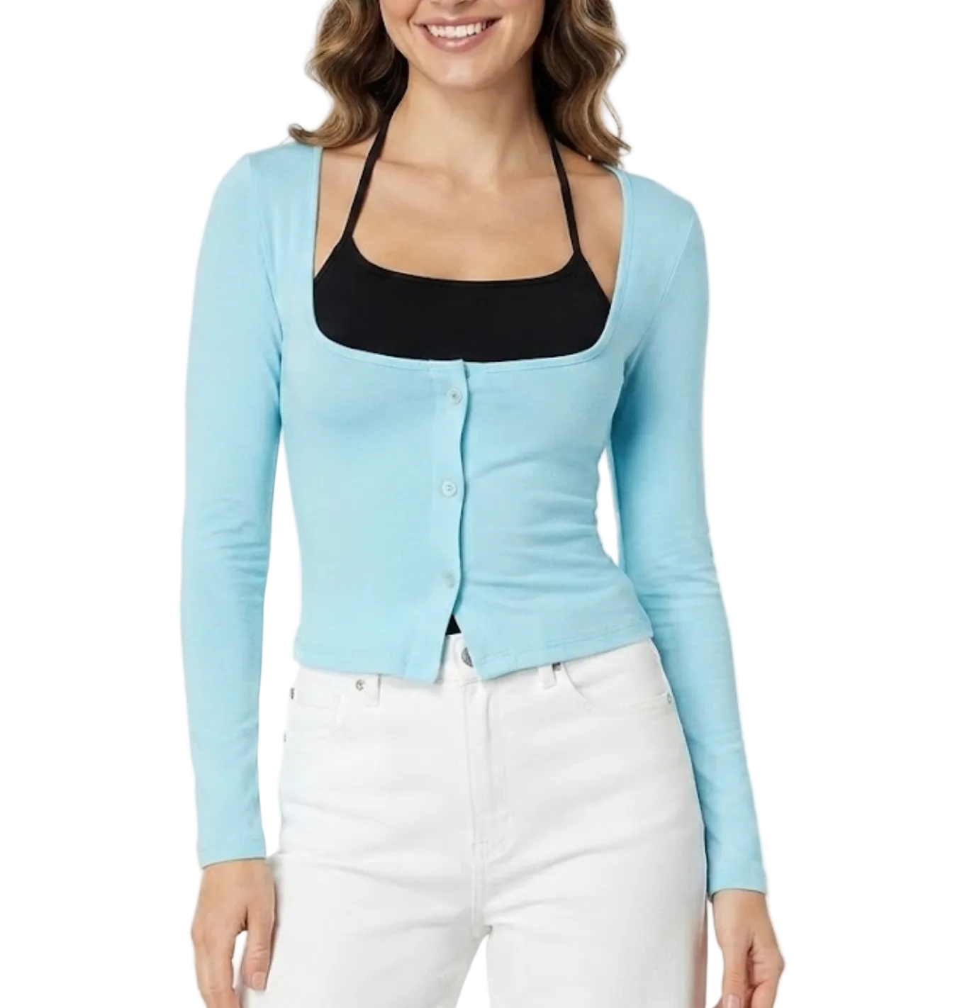 Timeless & Elegant Long Sleeve Faux Double Layer Blouse for Women - BP-B20 -TOP-255