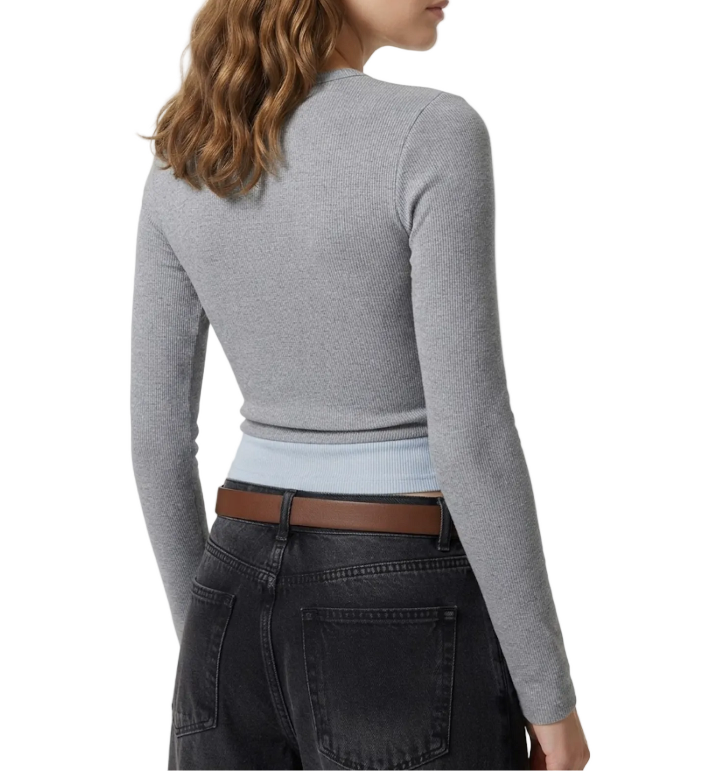 Timeless & Elegant Long Sleeve Faux Double Layer Tops for Women - BP-B20 -TOP-268