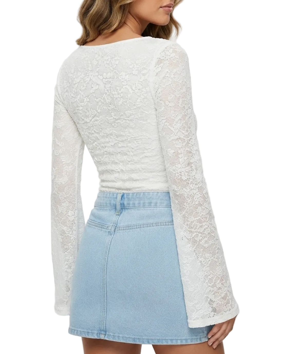 Trendy & Elegant Long Sleeve Lace Blouse for Women - BP-B20 -TOP-252