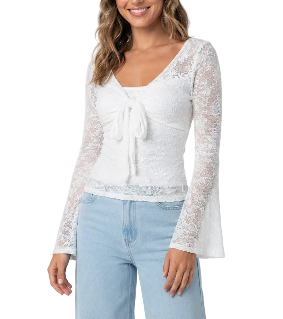 Trendy & Elegant Long Sleeve Lace Blouse for Women - BP-B20 -TOP-252
