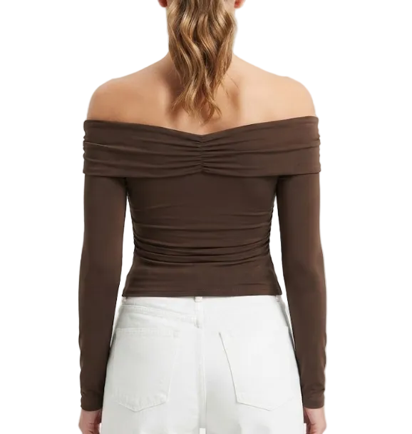 Timeless & Elegant Long Sleeve Off-the- Shoulder Blouses for Women - BP-B20 -TOP-58