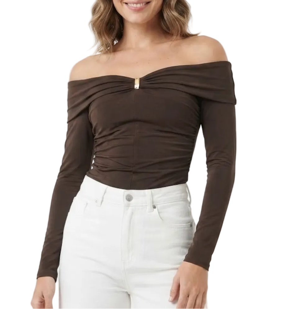 Timeless & Elegant Long Sleeve Off-the- Shoulder Blouses for Women - BP-B20 -TOP-58