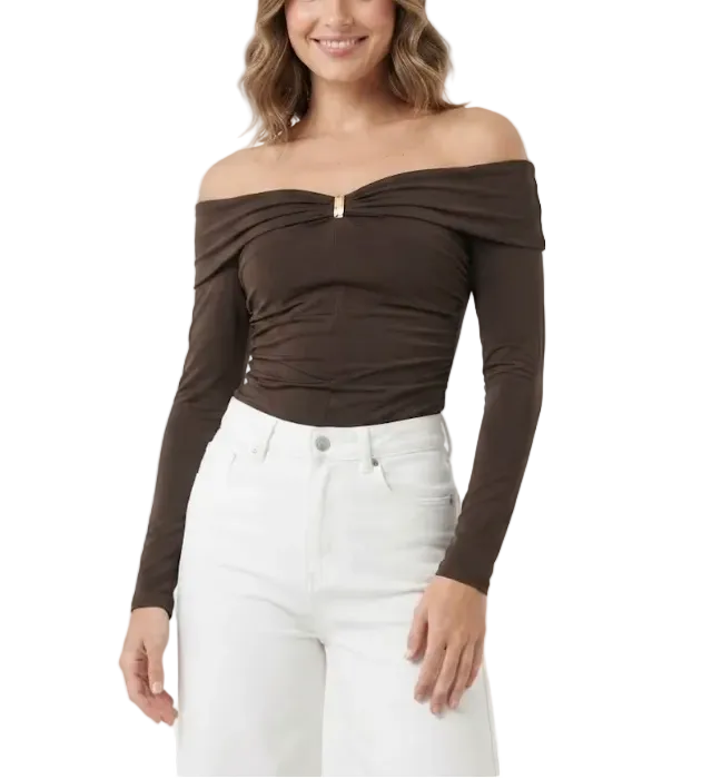 Timeless & Elegant Long Sleeve Off-the- Shoulder Blouses for Women - BP-B20 -TOP-58