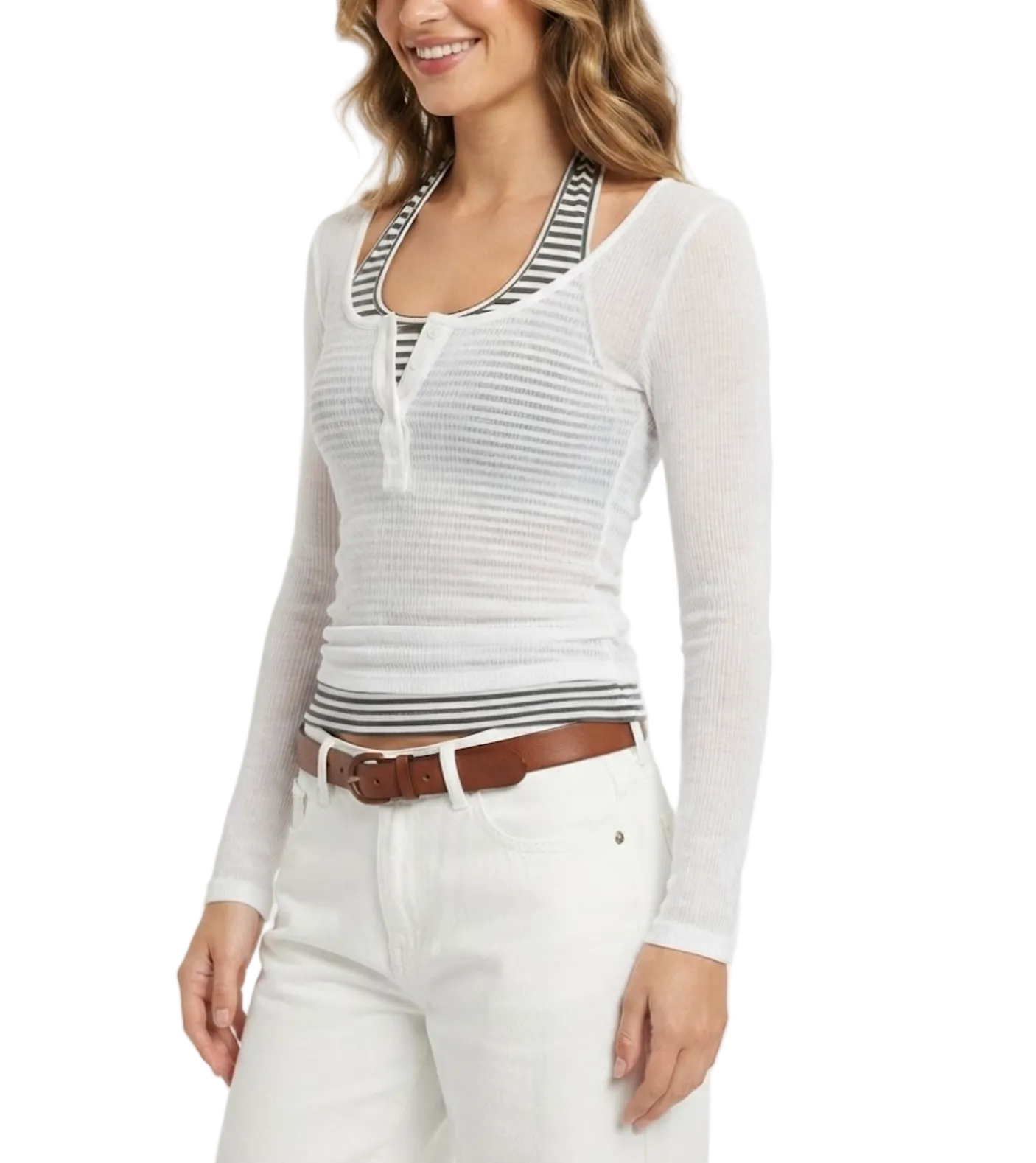 Timeless & Elegant Long Sleeve 2pcs Set Layer Blouse for Women - BP-B20 -TOP-266